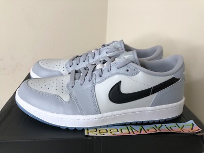 Nike Air Jordan 1 Low Golf Wolf Grey Spikeless Mens 7.5us