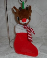 RUDOLPH THE RED NOSED REINDEER PLUSH MINI CHRISTMAS STOCKING BRAND NEW