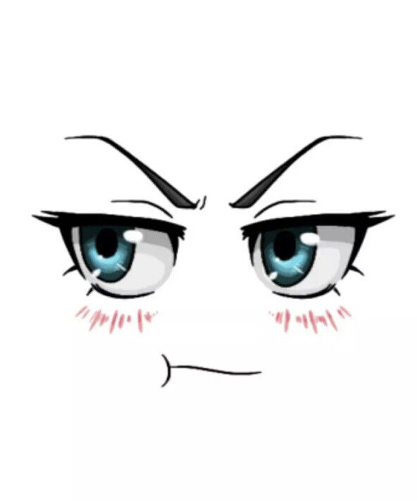 Angry Anime Girl Face - Roblox