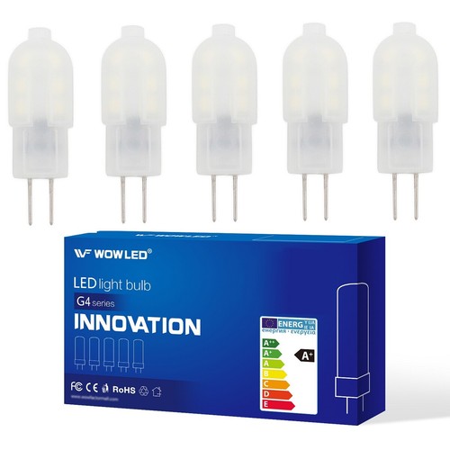 WOWLED G4 LED 2W Capsule LED Light Bulb 20W Replacement for G4 Bulbs AC