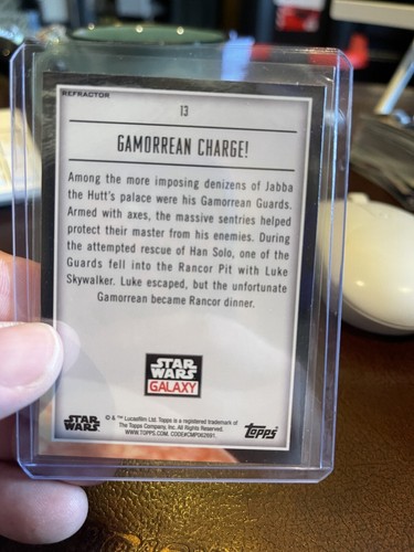2023 TOPPS STAR WARS GALAXY CROMO CARGA GAMORREA - Imagen 3 de 3