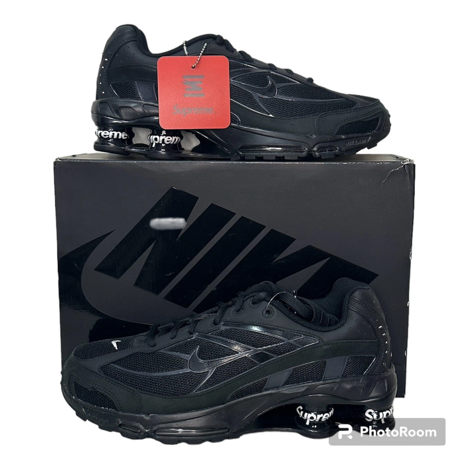 SUPREME NIKE SHOX RIDE 2 NOIR HOMME TAILLE 10 DN1615 001