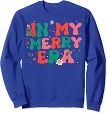 Funny Groovy Merry Christmas Xmas Holiday Christmas Unisex Crewneck Sweatshirt