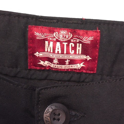 Match & Matchstick Cargo Pants Mens Size 30x30 Drawstring Utility Black NWT - Picture 10 of 20