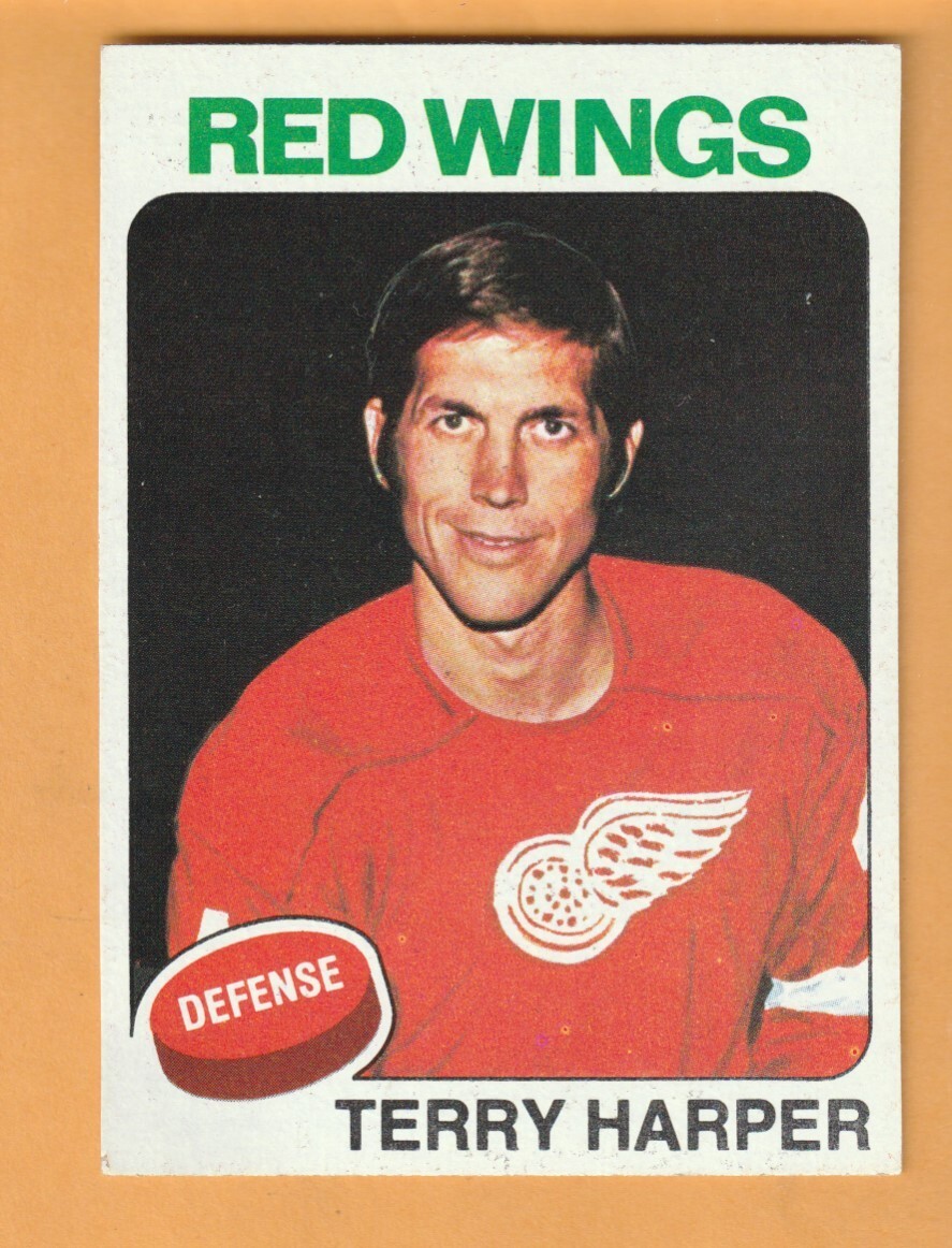 Terry Harper Detroit Red Wings 1975-76 Topps #255