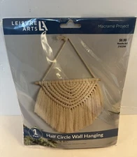 Macrame Kit Half Circle Wall Hanging Macrame Kit By Leisure Art