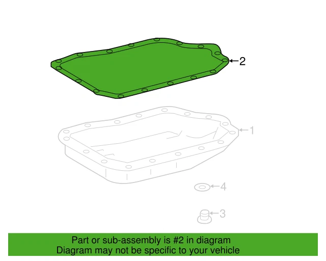 Toyota 35168-73010 Transmission Oil Pan Gasket OEM For 2009 - 2018 Toyota Models - Image 4 of 4