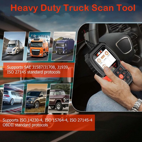 ANCEL HD601 Heavy Duty Truck Scanner Diagnostic Tool Code Reader Reset DPF ABS - Picture 6 of 8