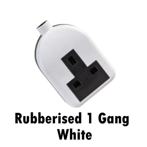 Heavy Duty Rubber Extension 13A Mains Electric High Impact Trailing Plug Socket - Picture 8 of 11
