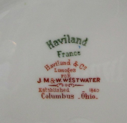 Haviland Baltimore Rose Low Round Bowl/Jelly - Pink Roses / Gold Wear - S1151B - Picture 6 of 6