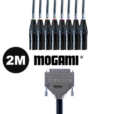 2M D-Sub Seriell DB25 auf XLR Stecker | Mogami Analog Tascam 8 Wege Multicore Kabel