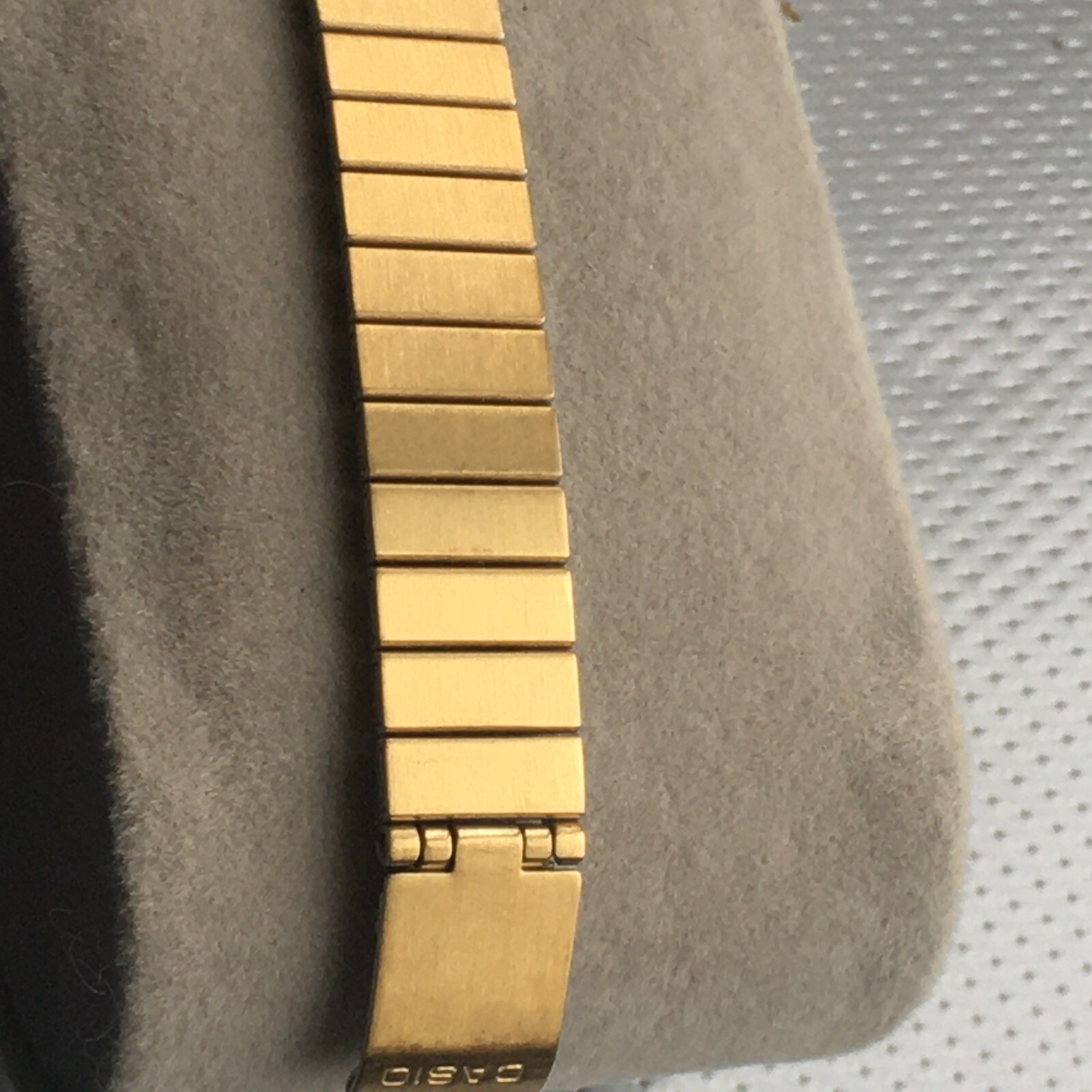 Women's Casio LA670W Digital Wrist Watch. Gold Black. Timer/Chrono/D/D