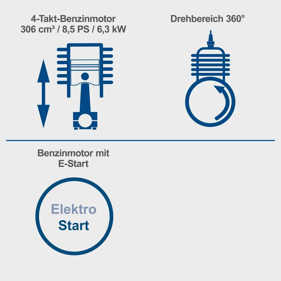 Scheppach Benzin Mini-Bagger EXC815 mit Kettenantrieb | 8,5PS | 690mm Spurbreite - Bild 4 von 4
