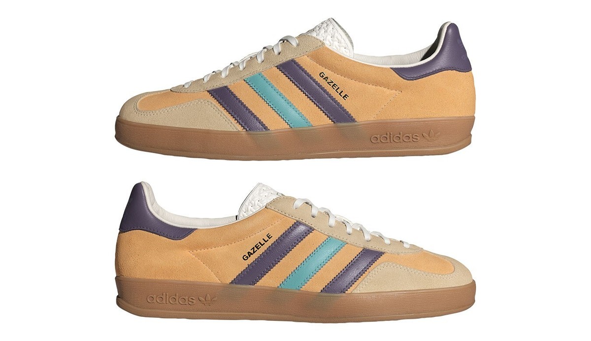 ★adidas★ Gazelle Indoor Orange Violet IG1636 $120 adidas Gazelle Indoor IG1636 | Glow Orange Shadow