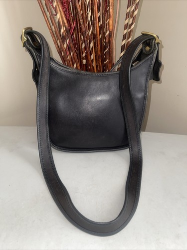 Vintage Coach Janice Legacy Crossbody Bag Style 9954 in Black Leather