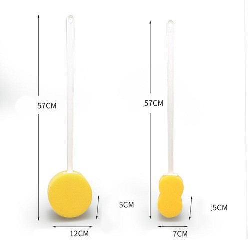 Contoured Long Handled Blue Bath Sponge on a Stick x Washing to Bathing 1 B4K5 - Picture 14 of 17