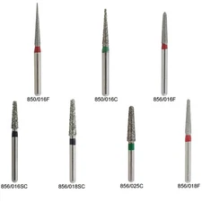 Dental Diamond Burs FG Round End Taper Super Coarse Fine Grit High Speed 856 850