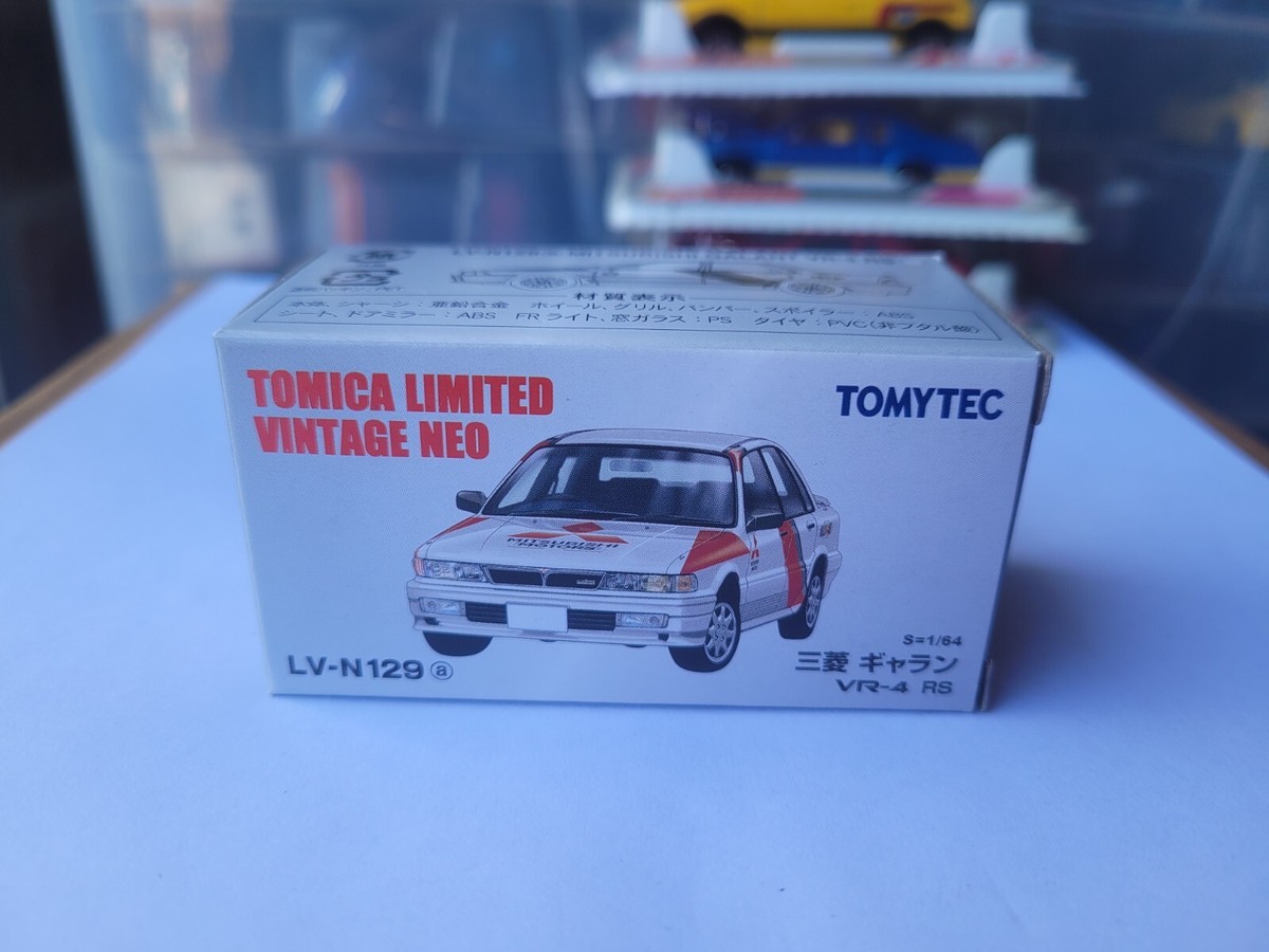 TOMICA LIMITED VINTAGE - MITSUBISHI GALANT VR4 RS WHITE NEAR