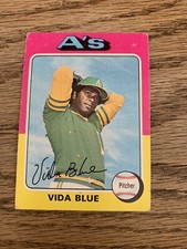 1975 Topps Vida Blue Oakland Athletics #510