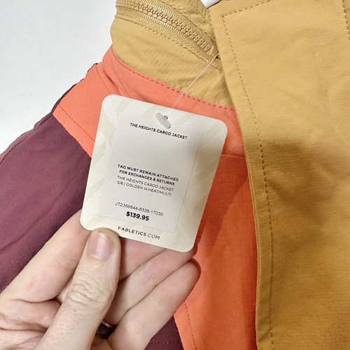 Fabletics The Heights Cargo Hooded Jacket Golden Wheat Multi Sz S NWT - Bild 7 von 17