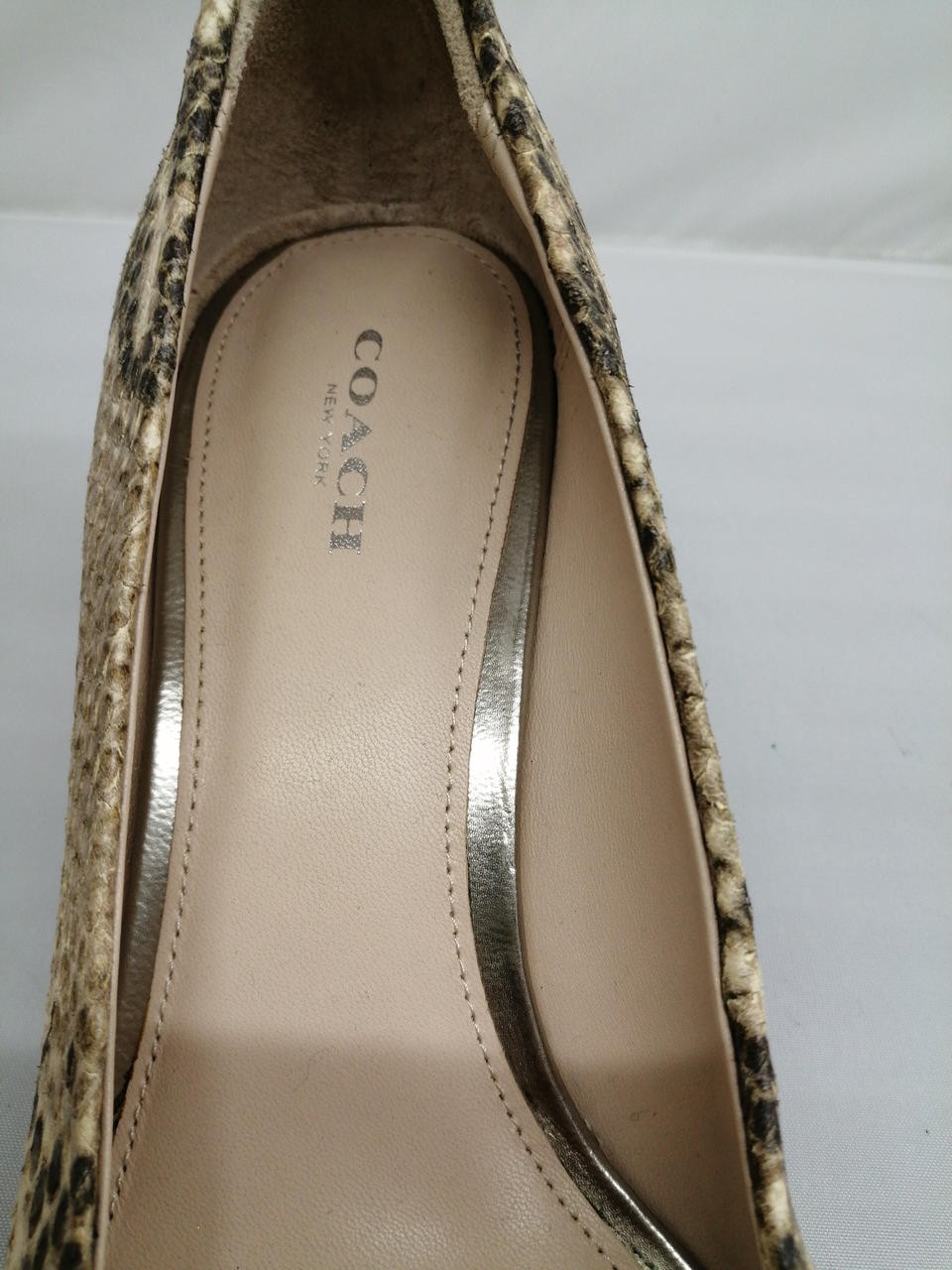 Coach Python Pattern 26.5Cm Pumps High Heels FY274 - image 12