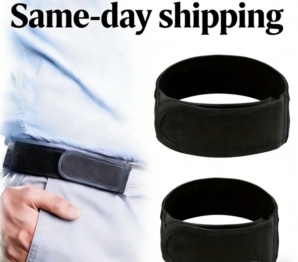 2pcs Black BeltBro Pro Pairs For Men Next Gen BeltPro Buckle-Free Elastic Belt