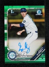 2019 Bowman Draft Chrome Pick Green Refractor 74/99 George Kirby Auto ez6