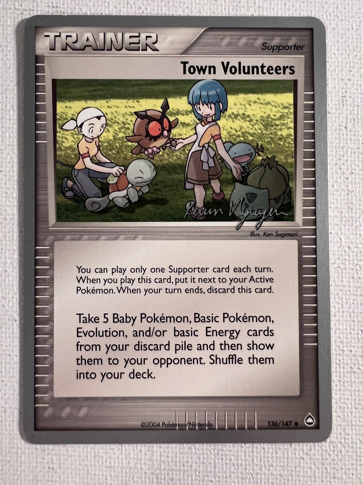Pokemon - Town Volunteers 136/147 Aquapolis - 2004 World Championships - NM!