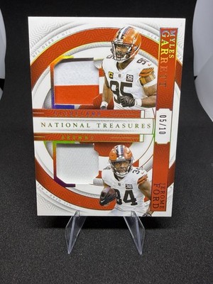 2023 Panini National Treasures Myles Garrett Jerome Ford Dual Jersey /10