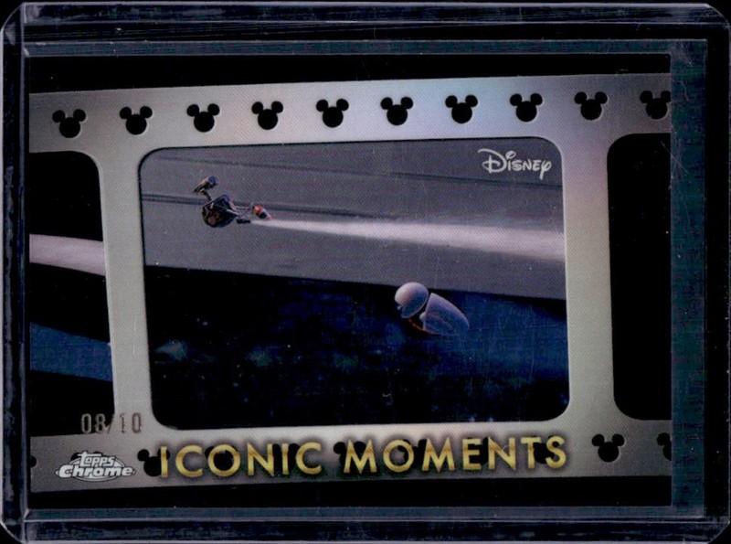 2025 Topps Chrome Disney WALL-E and EVE's Space Walk - Iconic Moments Black #/10