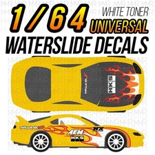 1/64 Scale UNDERGROUND SUPRA White Toner Universal WaterSlide Decals for Hot