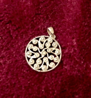 NEU DIAMANT STERLINGSILBER SCHNEEFLOCKE ANHÄNGER