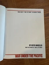 Vintage 1982 War Under The Pacific World War II Time-Life Hardcover Book