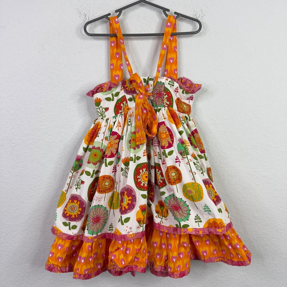 Vestido Jelly the Pug Niñas 3T Florito Floral Caprichoso Boho Cottagecore Giro Foto 2 de 4