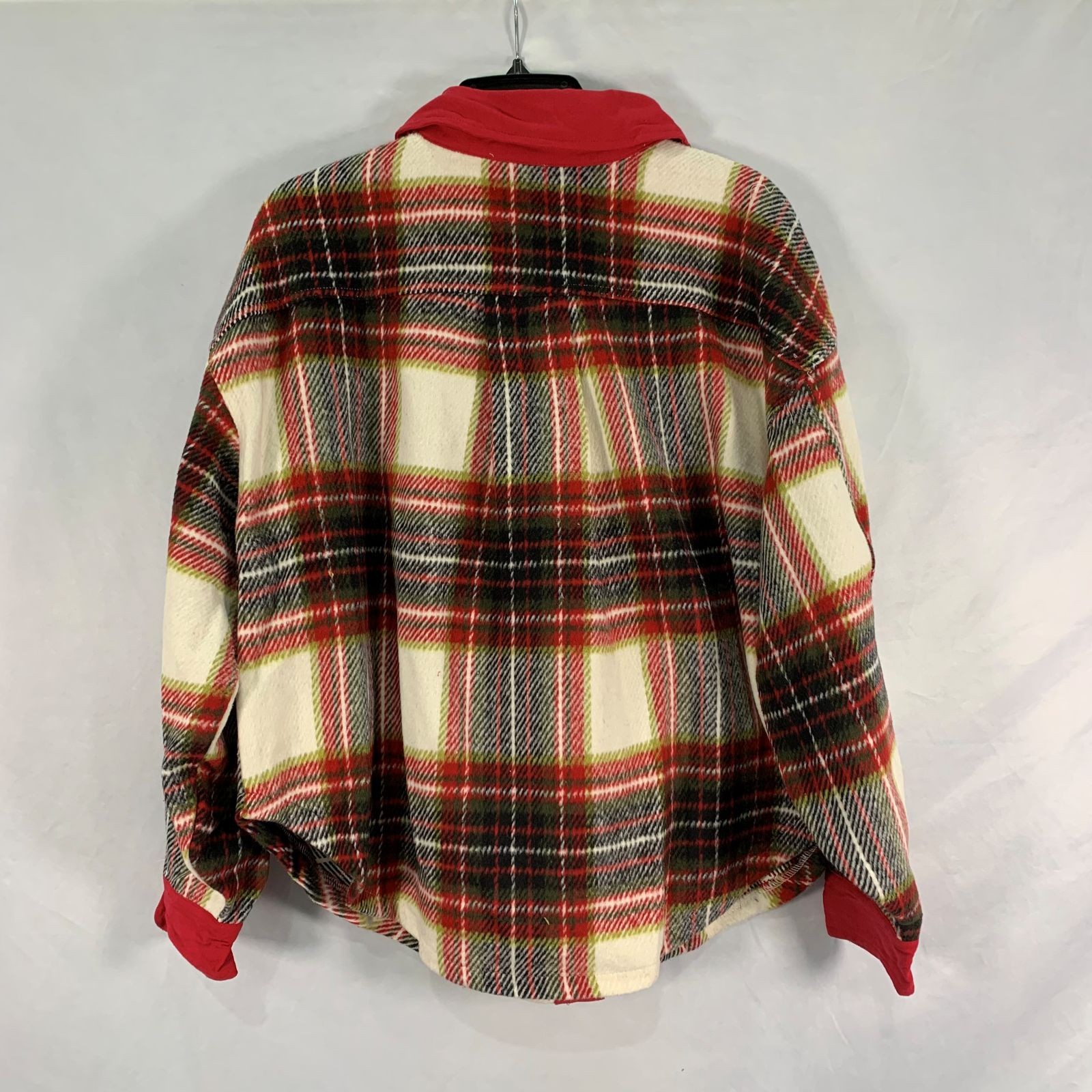 Bibi Plaid Flannel Button Down Shacket - image 2