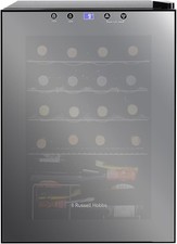 Russell Hobbs 20 Bottle 62L Mirrored Door Wine Cooler