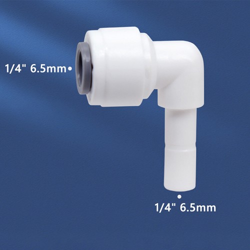 1/4" 3/8" Push Fit Connector Adapter Valve RO Fridge Water Filter Quick Fittings - Afbeelding 40 van 92