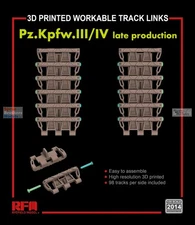 RFMRM2014 1:35 Rye Field Model Panzer Pz.Kpfw.III/IV Late Workable Track Links