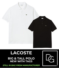 Lacoste Big  Tall Short Sleeve Pique Men's Cotton Polo Shirt VARIOUS