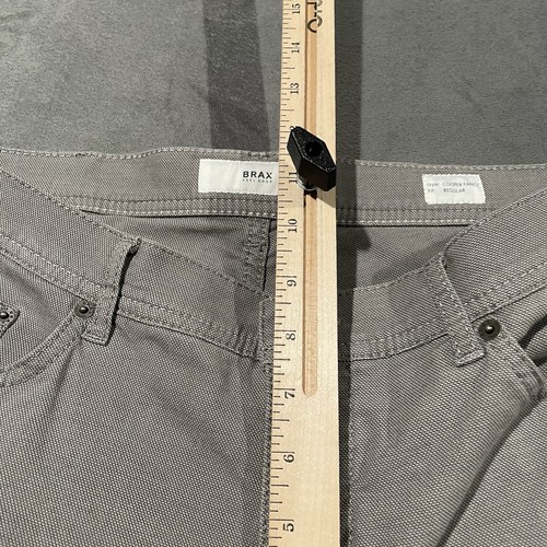 Brax Pants Mens 34x30 Gray Cooper Fancy Regular Fit Straight Leg Feel Good - Picture 5 of 7