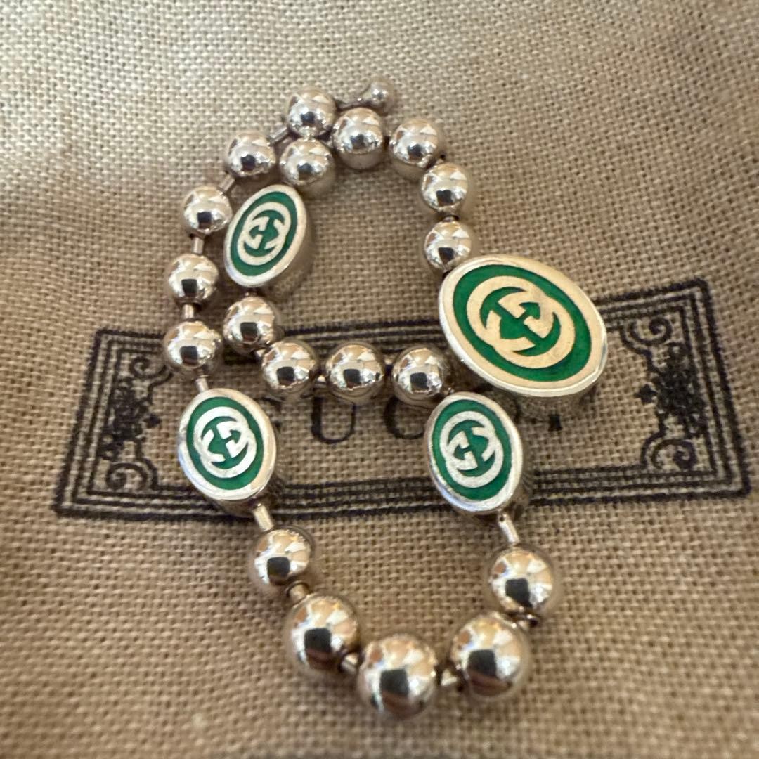 Gucci Interlocking Ball Chain Bracelet Engraved - image 4