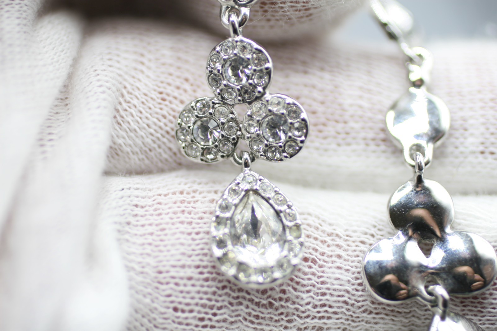 Givenchy Designer Signed Clear Diamond Crystal Pi… - image 2