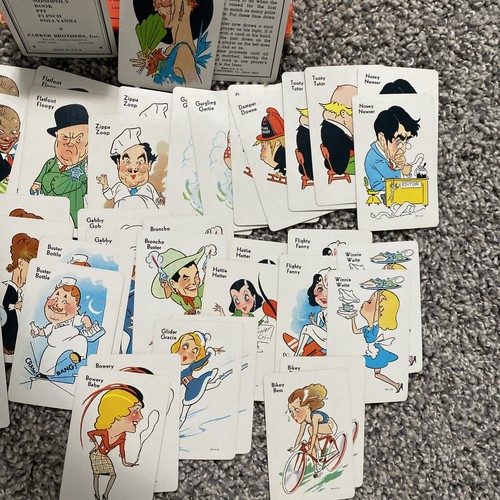 Juego de cartas vintage Parker Brothers OLD MAID con caja e instrucciones completas - Imagen 4 de 6