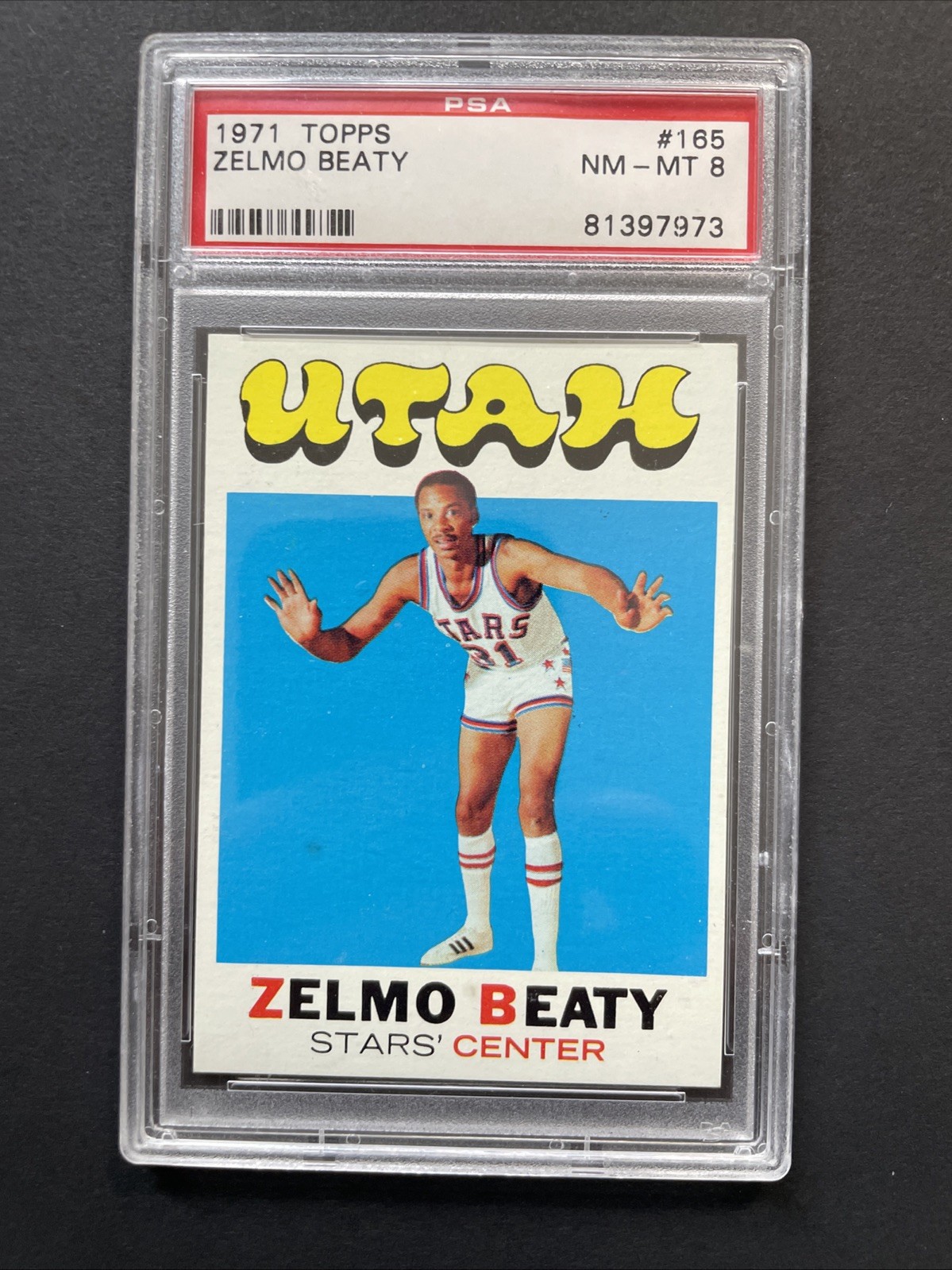 1971-72 Topps - Zelmo Beaty #165 (RC) PSA 8