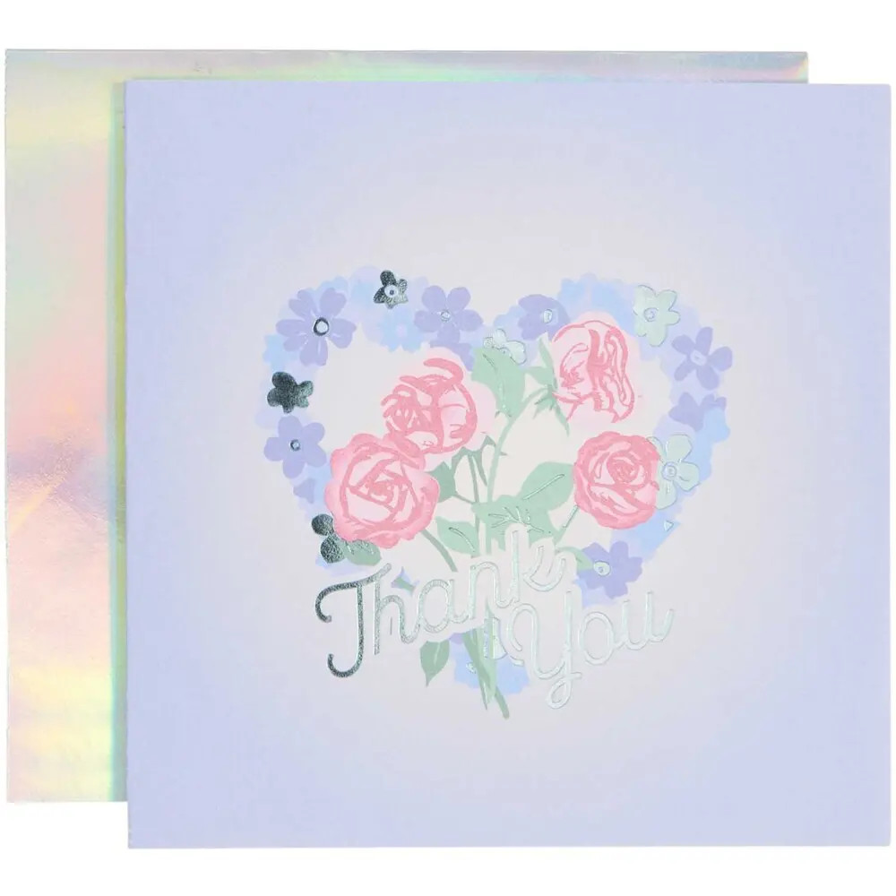 Rico Design Paper Poetry Grußkarte La Vie en Rose Thank You - Image 2