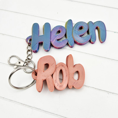 Personalisierter Schlüsselanhänger 3D-Druck Schultüte Name Party Taschenanhänger Geschenk