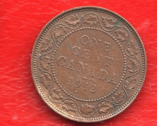 CANADA 1 CENT 1913