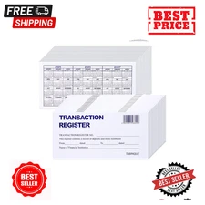 24 PCS Check Registers for Personal Checkbook, Easy to Read Checkbook Register