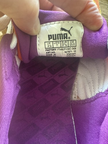 PUMA EASY RIDER III Women’s Sneakers Size 7 Retro Orange Yellow Suede 347971-10 - Picture 8 of 13