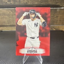 Topps 2025 Stadium Club Red Foil Giancarlo Stanton #104 Yankees MLB